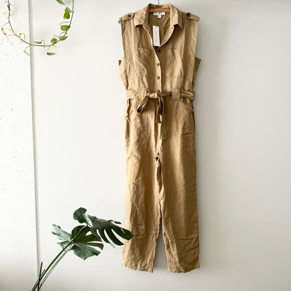 NWT Amour Vert Sienna Cotton Linen Jumpsuit - M - Picture 2 of 6